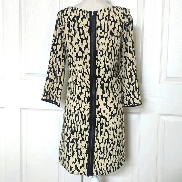 Zara Black and Cream Pattern Dress - Picture 5 of 5